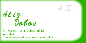 aliz dobos business card